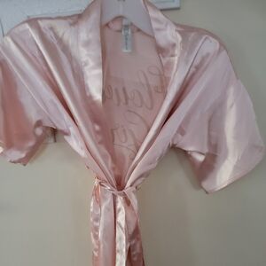 Davids bridal flower girl pink robe